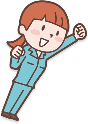 とびだす女性